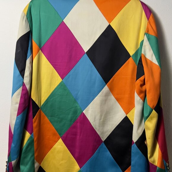 Moschino Cheap and Chic 90's Harlequin Blazer (VINTAGE) - 38R - Picture 3 of 10